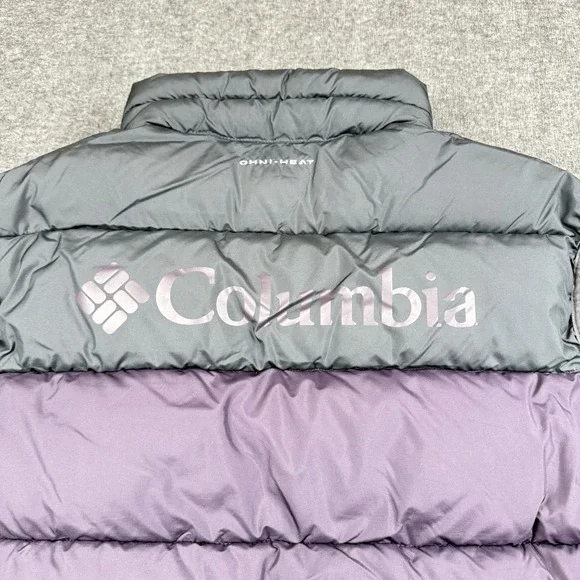 Columbia Puffer Vest Mens XL Pike Lake Purple Omni Heat Puffy Hiking Warm Winter - Picture 15 of 15